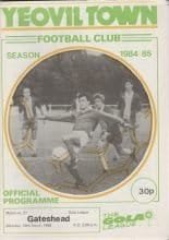 Yeovil Town v Gateshead 16-Mar-1985
