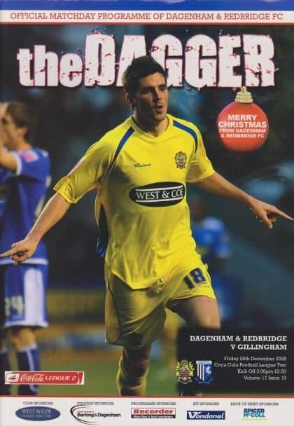 Dagenham & Redbridge v Gillingham 26-Dec-2008