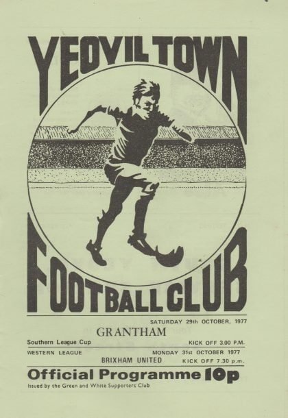 Yeovil Town v Grantham Town 29-Oct-1977