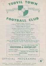 Yeovil Town v Gravesend & Northfleet 27-Oct-1962
