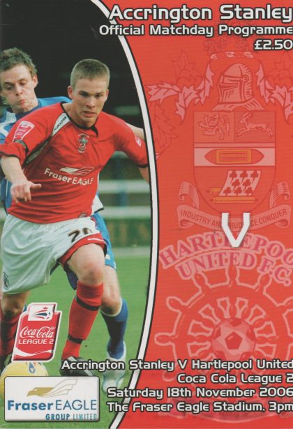 Accrington Stanley v Hartlepool United  18-Nov-2006