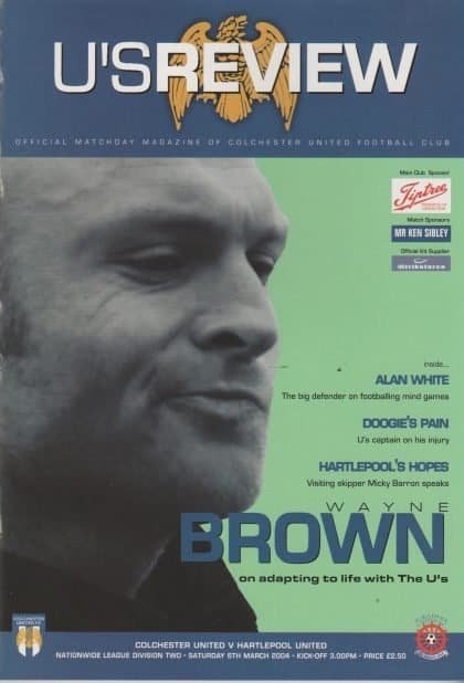 Colchester United v Hartlepool United   06-Mar-2004