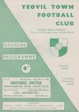 Yeovil Town v Hastings United 16-Mar-1966