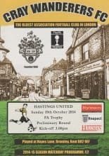 Cray Wanderers v Hastings United  19-Oct-2014