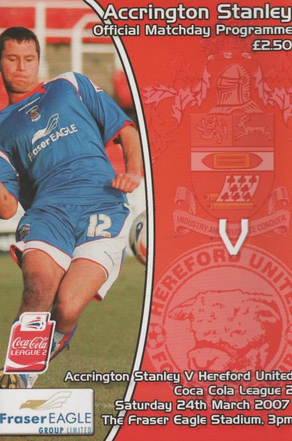 Accrington Stanley v Hereford United  24-Mar-2007