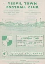 Yeovil Town v Kettering Town 22-Mar-1969