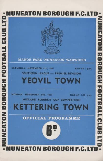 Nuneaton Borough v Kettering Town 06-Nov-1967