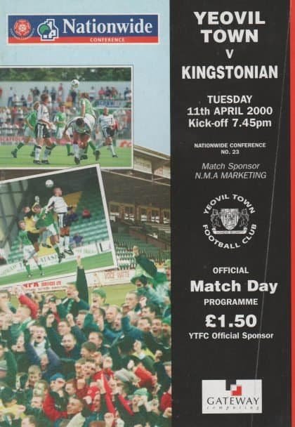 Yeovil Town v Kingstonian   11-Apr-2000