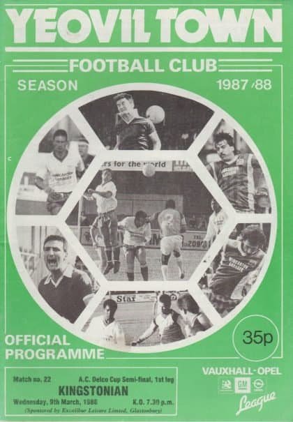 Yeovil Town v Kingstonian 09-Mar-1988