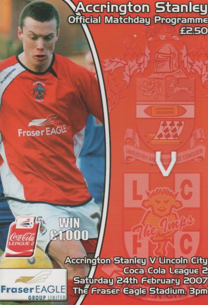 Accrington Stanley v Lincoln City  24-Feb-2007