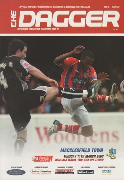 Dagenham & Redbridge v Macclesfield Town 11-Mar-2008