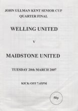 Welling United v Maidstone United 20-Mar-2007