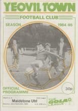 Yeovil Town v Maidstone United 22-Sep-1984
