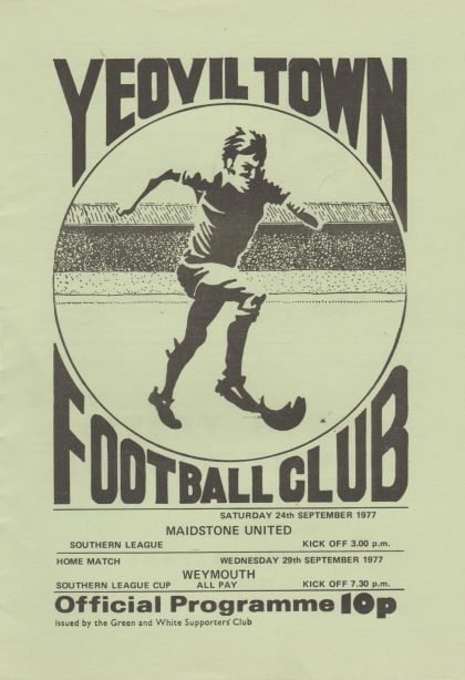 Yeovil Town v Maidstone United  24-Sep-1977