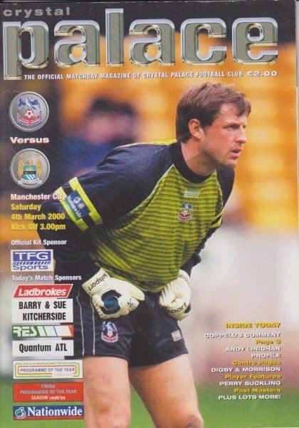 Crystal Palace v Manchester City 04-Mar-2000
