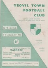 Yeovil Town v Margate 07-Nov-1964
