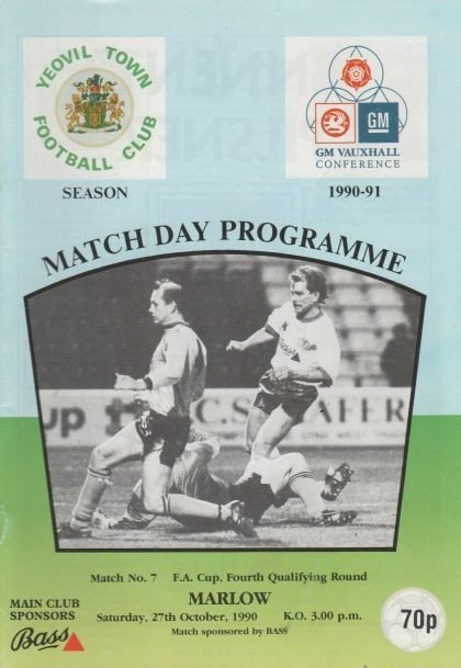 Yeovil Town v Marlow Town 27-Oct-1990