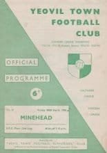 Yeovil Town v Minehead 30-Apr-1965