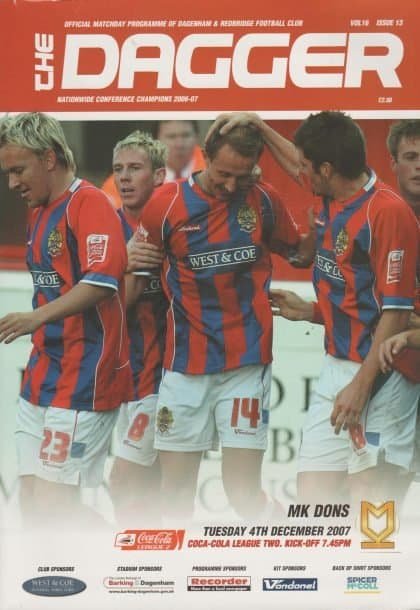 Dagenham & Redbridge v Milton Keynes Dons 04-Dec-2007