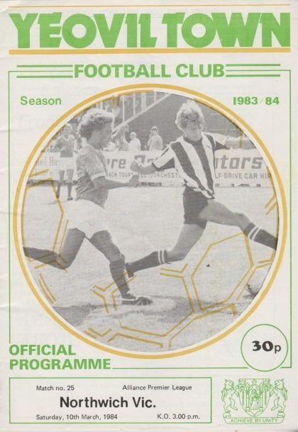 Yeovil Town v Northwich Victoria 10-Mar-1984