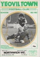 Yeovil Town v Northwich Victoria 19-Feb-1983
