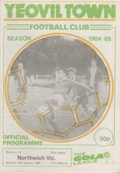 Yeovil Town v Northwich Victoria 26-Jan-1985