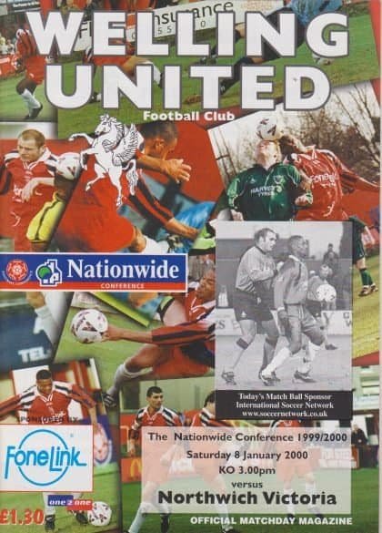 Welling United v Northwich Victoria   09-Jan-2000