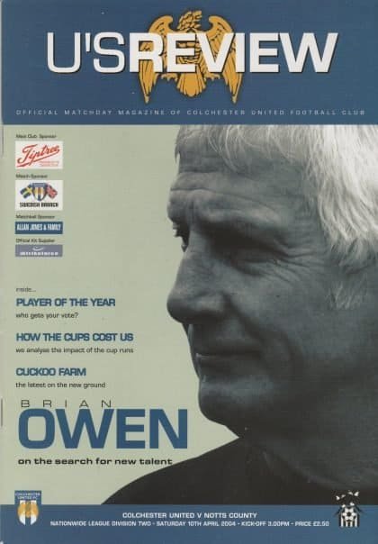 Colchester United v Notts County  10-Apr-2004