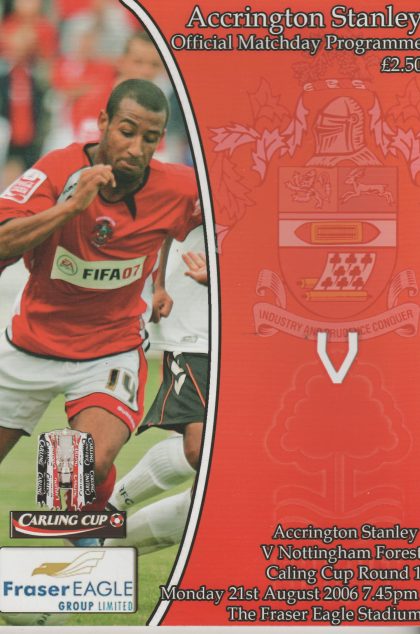 Accrington Stanley v Nottingham Forest   21-Aug-2006