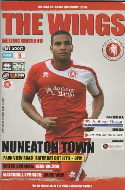 Welling United v Nuneaton Town 11-Oct-2014