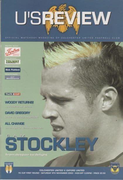 Colchester United v Oxford United  08-Nov-2003
