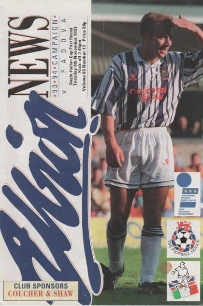 West Bromwich Albion v Padova  09-Nov-1993