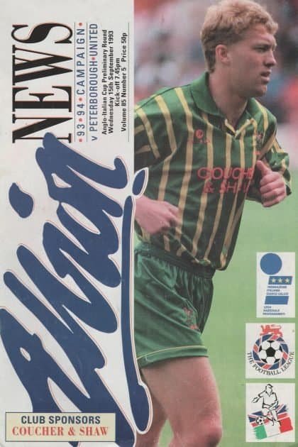 West Bromwich Albion v Peterborough United 15-Sep-1993