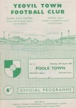 Yeovil Town v Poole Town 15-Apr-1968