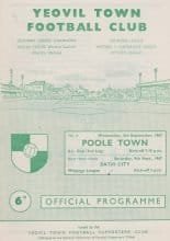 Yeovil Town v Poole Town 06-Sep-1967