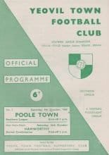 Yeovil Town v Poole Town 09-Oct-1965
