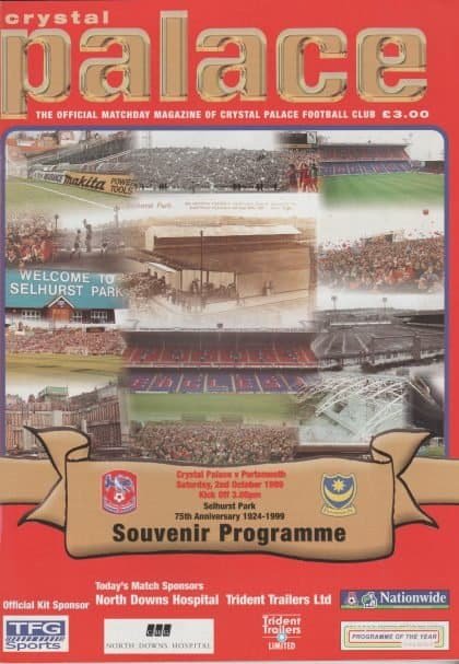 Crystal Palace v Portsmouth 02-Oct-1999