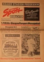 1FC Köln v Glasgow Rangers   28-Nov-1967