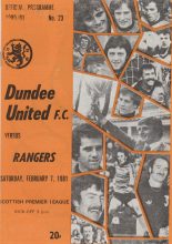 Dundee United v Glasgow Rangers  07-Feb-1981