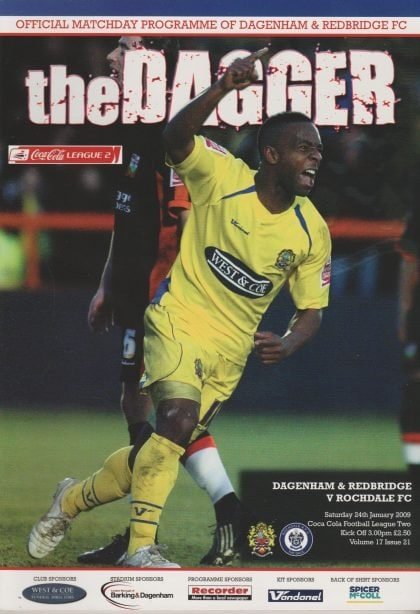 Dagenham and Redbridge v Rochdale 24-Jan-2009