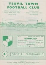 Yeovil Town v Romford 03-Feb-1968