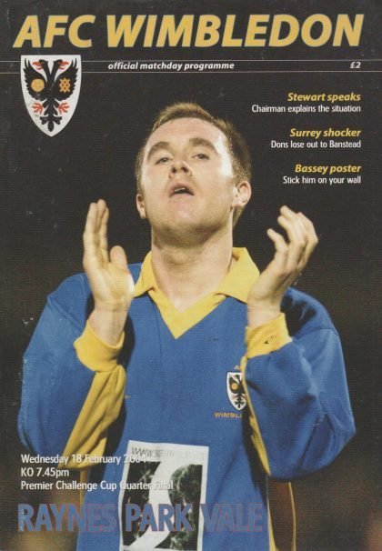 AFC Wimbledon v Raynes Park Vale 18-Feb-2004