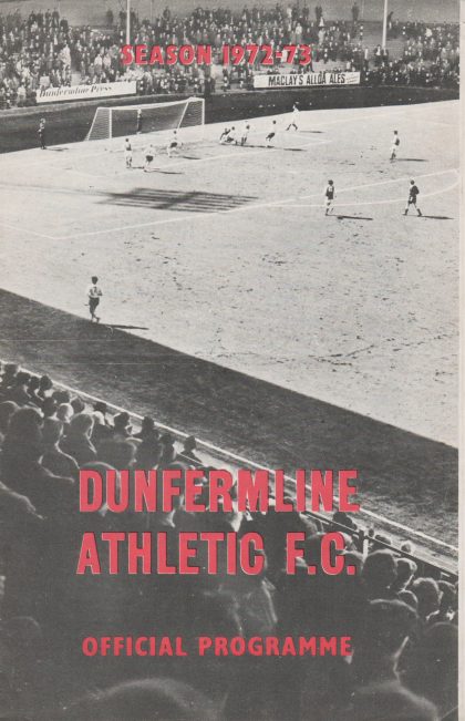 Dunfermline Athletic v Sheffield Wednesday 05-Aug-1972