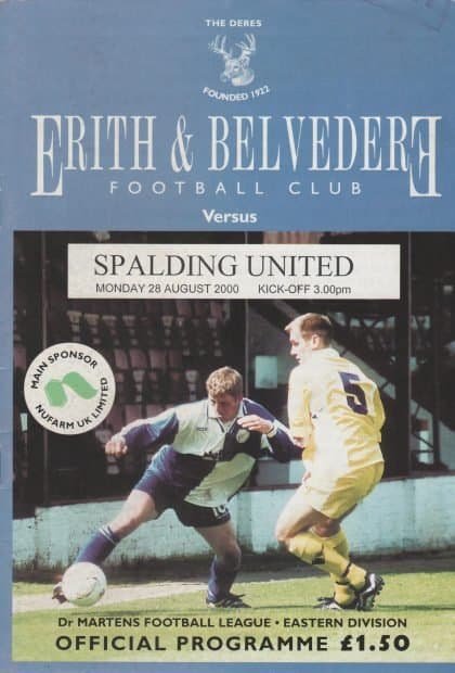 Erith & Belvedere v Spalding United 28-Aug-2000