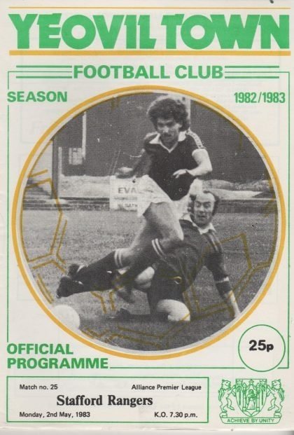 Yeovil Town v Stafford Rangers 02-May-1983
