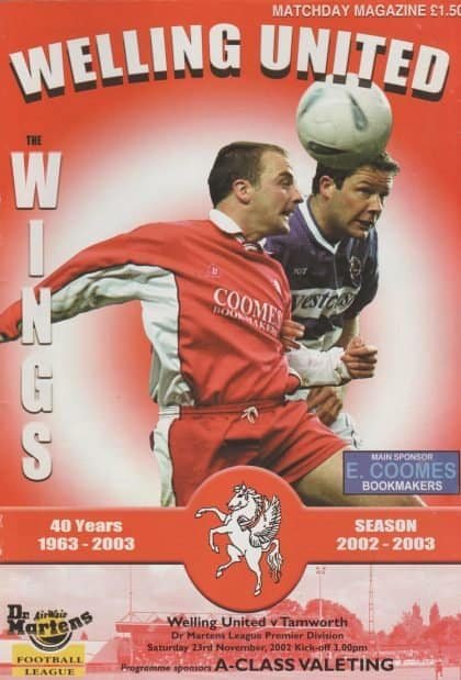 Welling United v Tamworth  23-Nov-2002