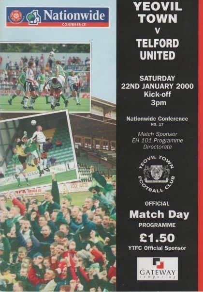 Yeovil Town v Telford United  22-Jan-2000