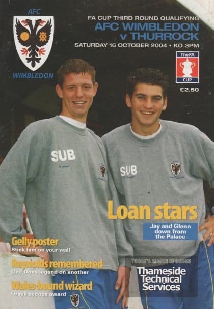 AFC Wimbledon v Thurrock 18-Oct-2004
