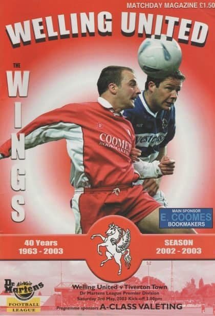 Welling United v Tiverton Town  03-May-2003