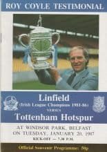 Linfield v Tottenham Hotspur 20-Jan-1987